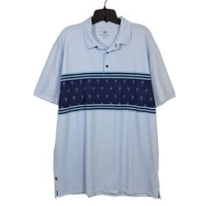 Mizzen Main Golf Polo Mens XL‎ Blue Lobster Engineered Performance Lightweight